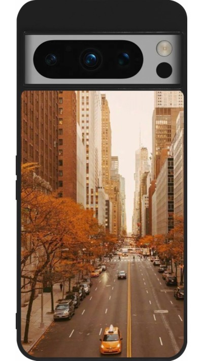 Coque Google Pixel 8 Pro - Silicone rigide noir Autumn 2024 New York city