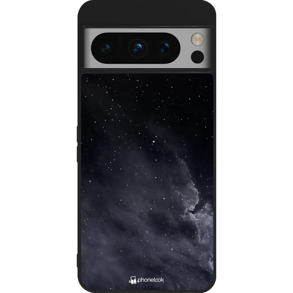 Coque Google Pixel 8 Pro - Silicone rigide noir Black Sky Clouds