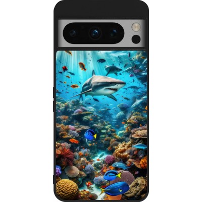 Coque Google Pixel 8 Pro - Silicone rigide noir Bora Bora Mer et Merveilles