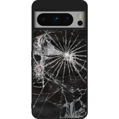 Coque Google Pixel 8 Pro - Silicone rigide noir Broken Screen