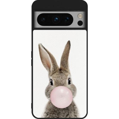 Coque Google Pixel 8 Pro - Silicone rigide noir Easter 2023 bubble gum bunny