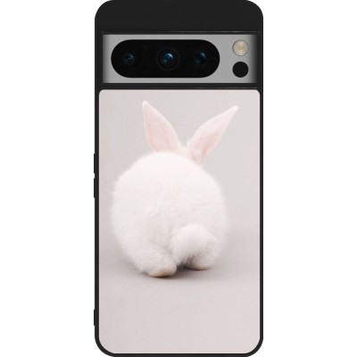 Coque Google Pixel 8 Pro - Silicone rigide noir Easter 2024 bunny butt