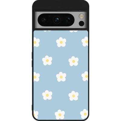 Coque Google Pixel 8 Pro - Silicone rigide noir Easter 2024 daisy flower