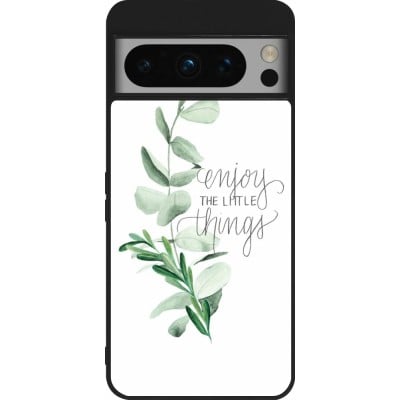 Coque Google Pixel 8 Pro - Silicone rigide noir Enjoy the little things