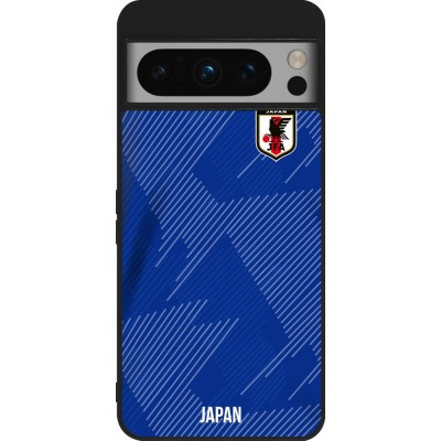 Coque Google Pixel 8 Pro - Silicone rigide noir Maillot de football Japon 2022 personnalisable