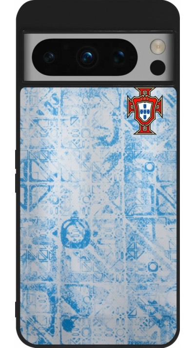 Google Pixel 8 Pro Case Hülle - Silikon schwarz Portugal Away personalisierbares Fussballtrikot