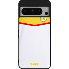 Coque Google Pixel 8 Pro - Silicone rigide noir Maillot de football Senegal 2022 personnalisable