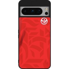 Coque Google Pixel 8 Pro - Silicone rigide noir Maillot de football Tunisie 2022 personnalisable