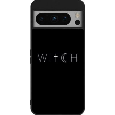 Coque Google Pixel 8 Pro - Silicone rigide noir Halloween 22 witch word