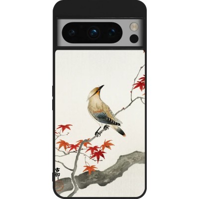 Coque Google Pixel 8 Pro - Silicone rigide noir Japanese Bird