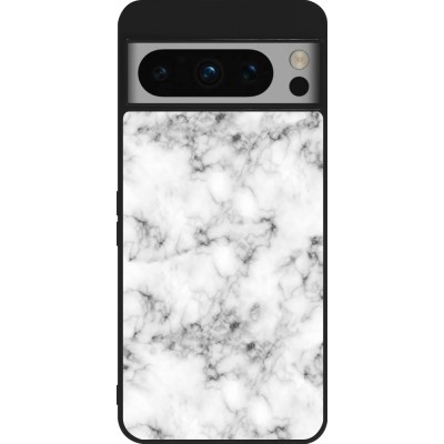 Coque Google Pixel 8 Pro - Silicone rigide noir Marble 01