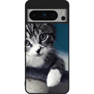 Coque Google Pixel 8 Pro - Silicone rigide noir Meow 23