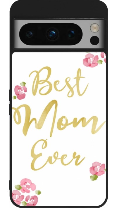 Coque Google Pixel 8 Pro - Silicone rigide noir Mom 2024 best Mom ever