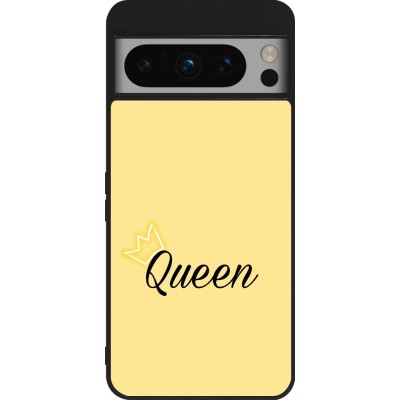 Coque Google Pixel 8 Pro - Silicone rigide noir Mom 2024 Queen