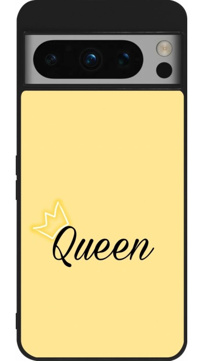 Coque Google Pixel 8 Pro - Silicone rigide noir Mom 2024 Queen