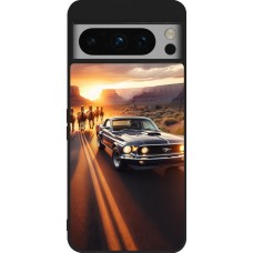 Coque Google Pixel 8 Pro - Silicone rigide noir Mustang 69 Grand Canyon