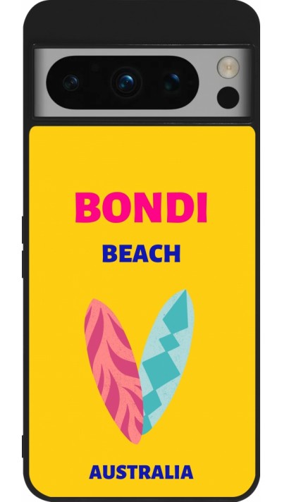 Coque Google Pixel 8 Pro - Silicone rigide noir Pop Summer Destination Bondi