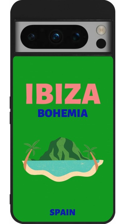 Coque Google Pixel 8 Pro - Silicone rigide noir Pop Summer Destination Ibiza