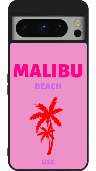 Coque Google Pixel 8 Pro - Silicone rigide noir Pop Summer Destination Malibu