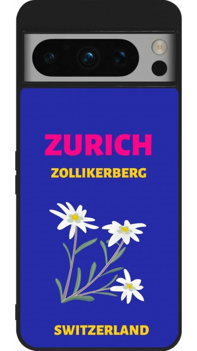 Coque Google Pixel 8 Pro - Silicone rigide noir Pop Summer Destination Zurich