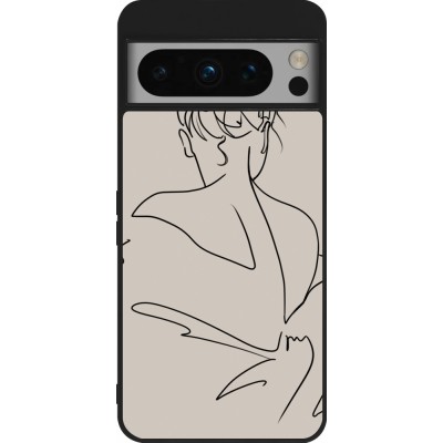 Coque Google Pixel 8 Pro - Silicone rigide noir Salnikova 05