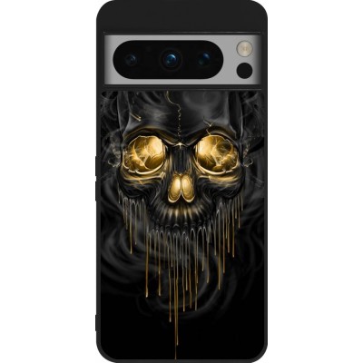 Coque Google Pixel 8 Pro - Silicone rigide noir Skull 02