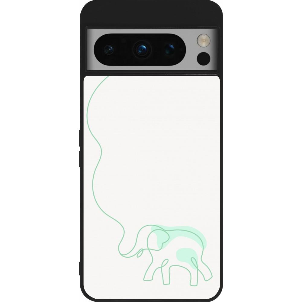 Coque Google Pixel 8 Pro - Silicone rigide noir Spring 23 baby elephant