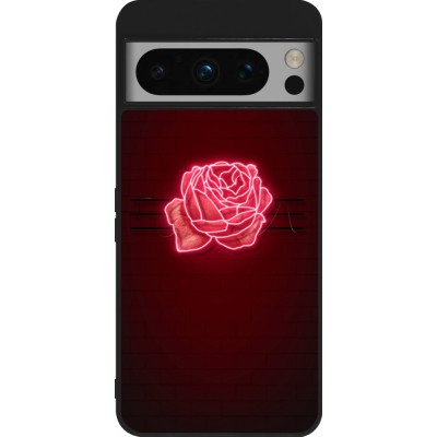 Coque Google Pixel 8 Pro - Silicone rigide noir Spring 23 neon rose