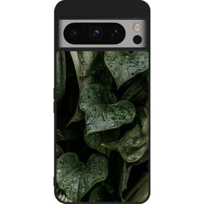 Coque Google Pixel 8 Pro - Silicone rigide noir Spring 23 fresh plants