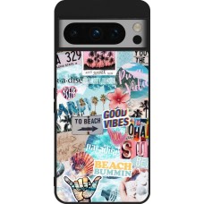 Coque Google Pixel 8 Pro - Silicone rigide noir Summer 20 collage