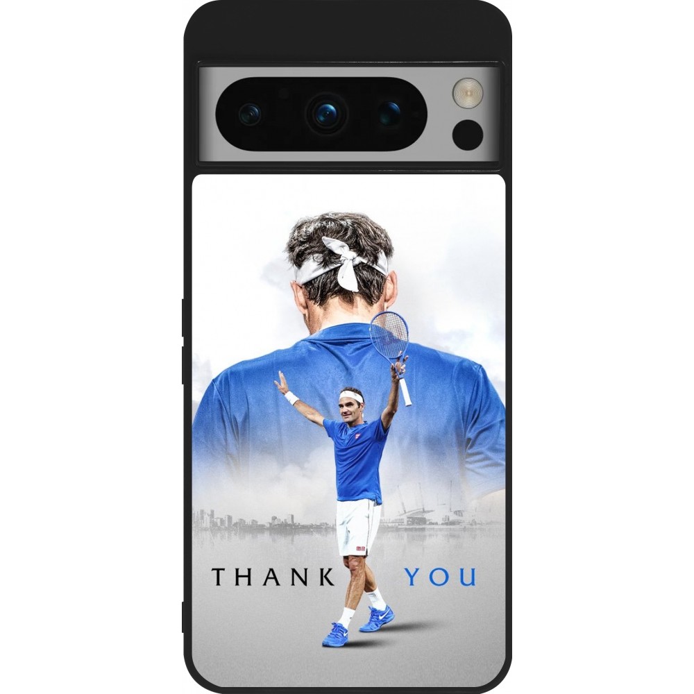 Coque Google Pixel 8 Pro - Silicone rigide noir Thank you Roger