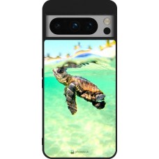 Coque Google Pixel 8 Pro - Silicone rigide noir Turtle Underwater