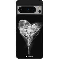 Coque Google Pixel 8 Pro - Silicone rigide noir Valentine 2022 Black Smoke