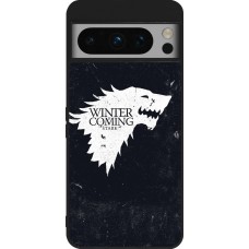 Coque Google Pixel 8 Pro - Silicone rigide noir Winter is coming Stark