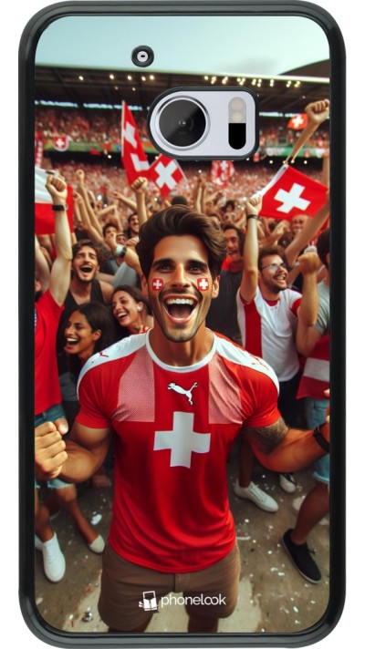 Coque HTC 10 - Supporter Suisse Euro 2024