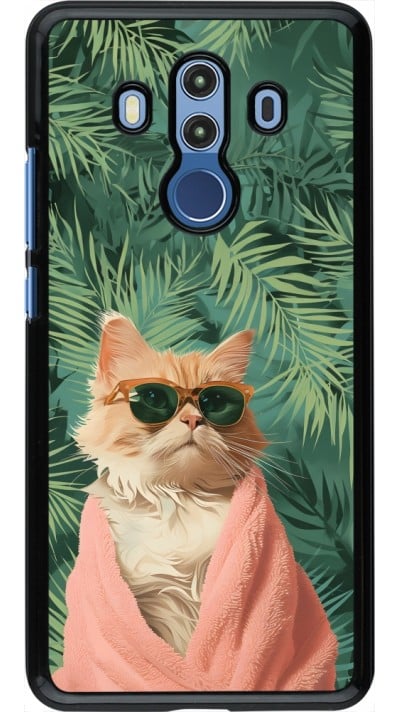 Coque Huawei Mate 10 Pro - Cat Summer Palms