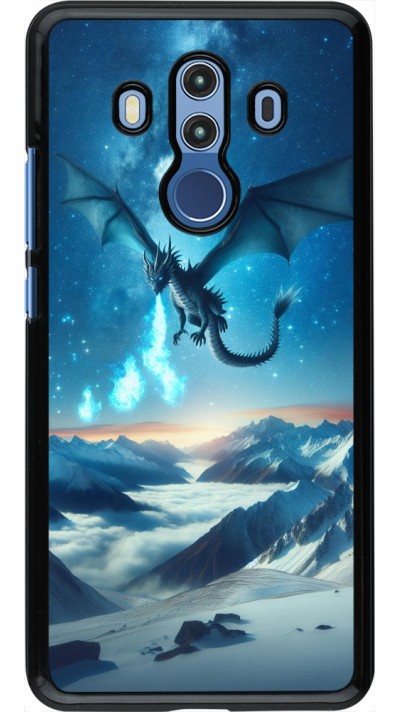 Coque Huawei Mate 10 Pro - Dragon nocturne montagne