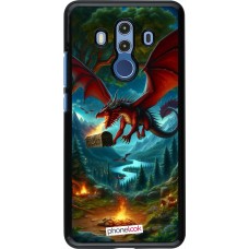 Coque Huawei Mate 10 Pro - Dragon Volant Forêt Trésor