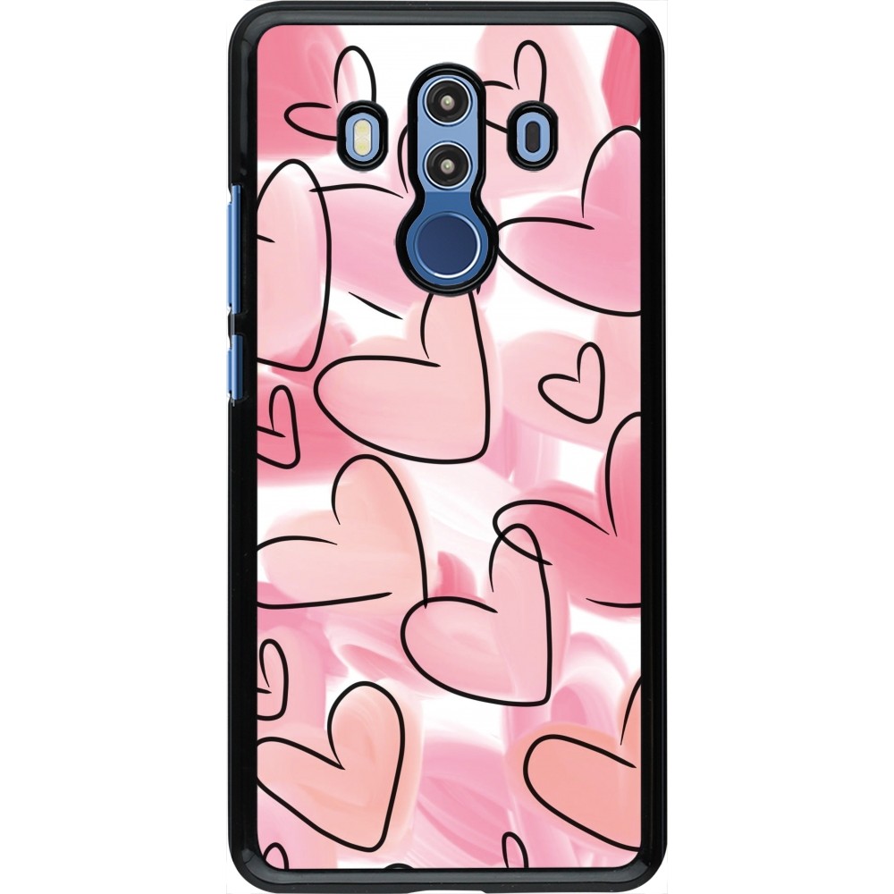 Coque Huawei Mate 10 Pro - Easter 2023 pink hearts