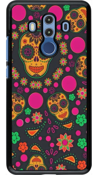 Coque Huawei Mate 10 Pro - Halloween 22 colorful mexican skulls