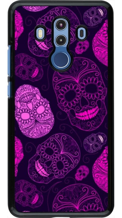 Coque Huawei Mate 10 Pro - Halloween 2023 pink skulls