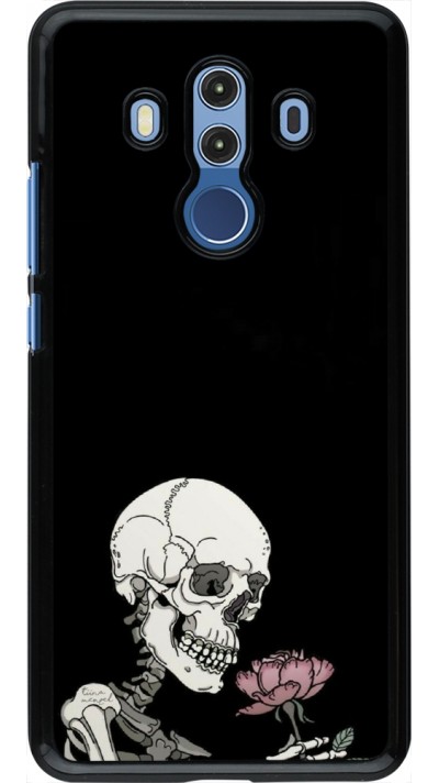 Coque Huawei Mate 10 Pro - Halloween 2023 rose and skeleton