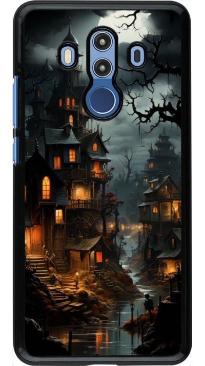 Coque Huawei Mate 10 Pro - Halloween 2024 scary town