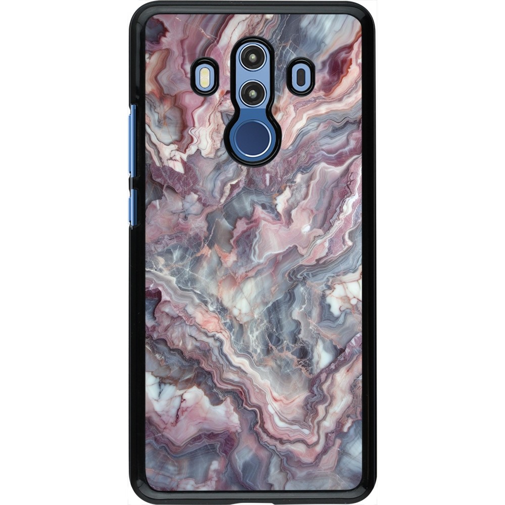 Coque Huawei Mate 10 Pro - Marbre violette argentée