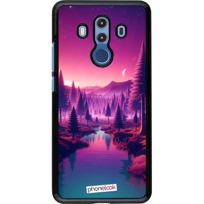 Coque Huawei Mate 10 Pro - Paysage Violet-Rose