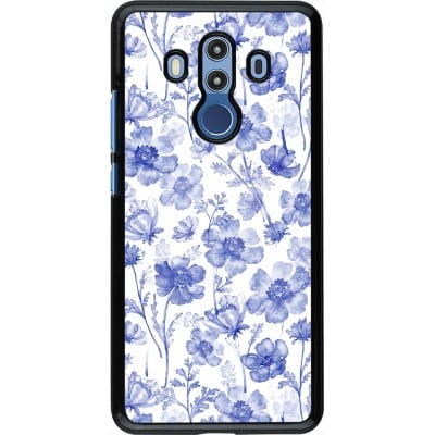 Coque Huawei Mate 10 Pro - Spring 23 watercolor blue flowers