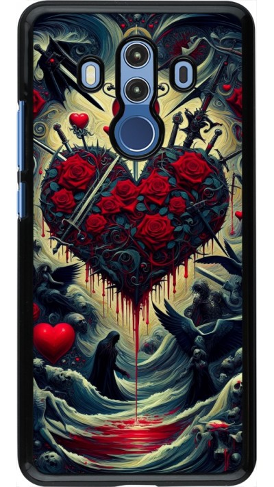 Coque Huawei Mate 10 Pro - Dark Love Coeur Sang