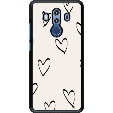 Coque Huawei Mate 10 Pro - Valentine 2023 minimalist hearts