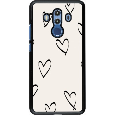 Coque Huawei Mate 10 Pro - Valentine 2023 minimalist hearts