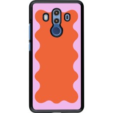 Coque Huawei Mate 10 Pro - Wavy Rectangle Orange Pink